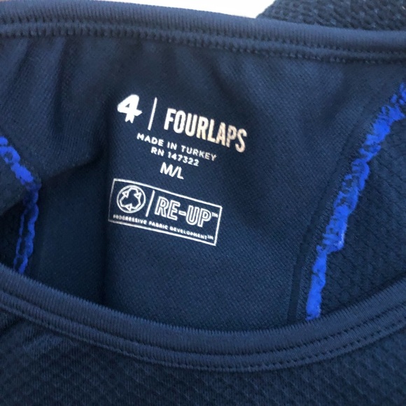 NWT FourLaps Breathe Seamless Sports Bra in Midnight/Azure Blue - Size M/L - Picture 6 of 6